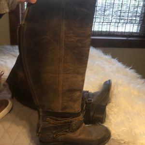 Free bird knee-high boots